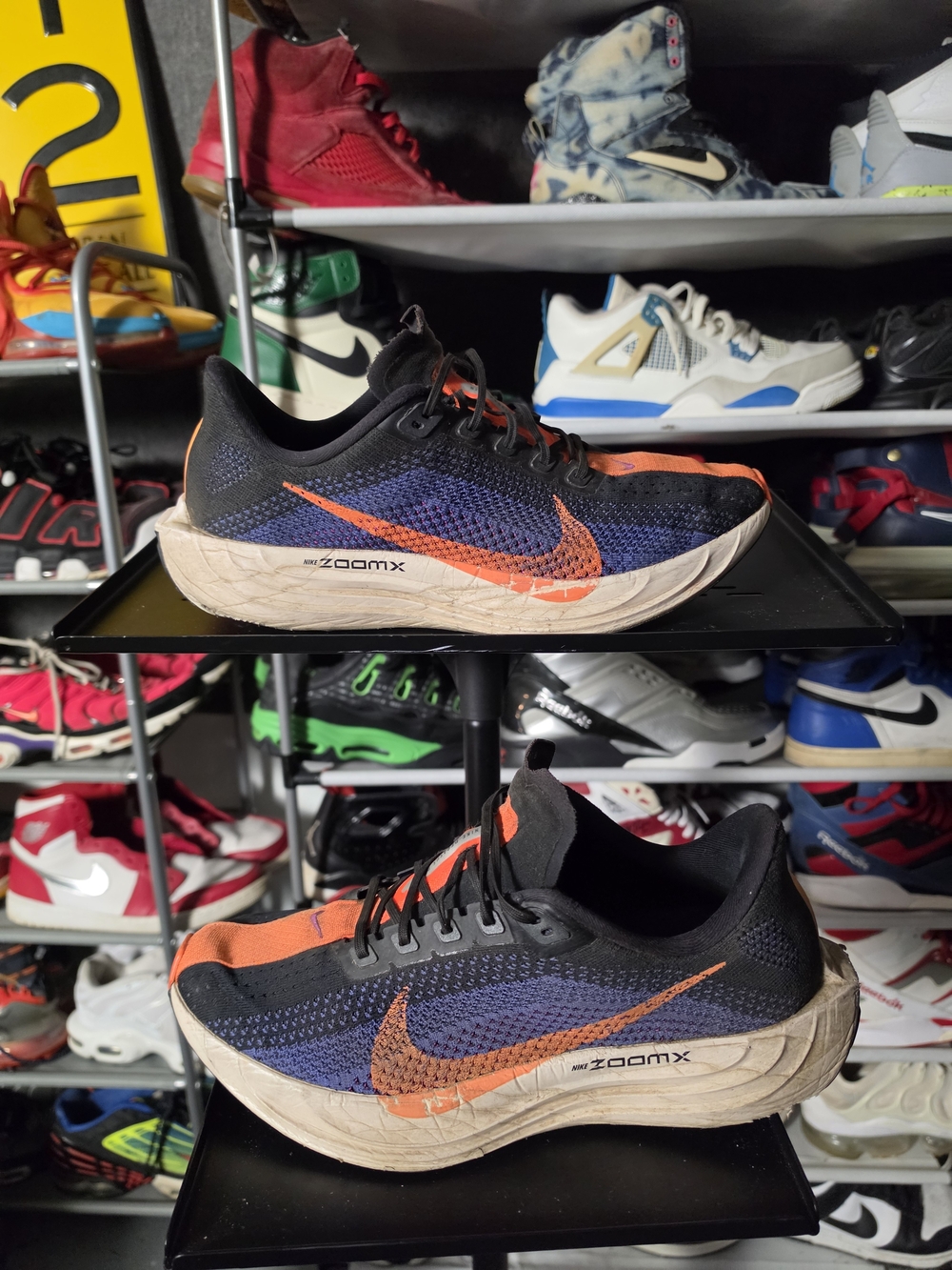 🔥 Nike Pegasus ZoomX Men’s Size 11 Running Shoes Black/Orange Worn!